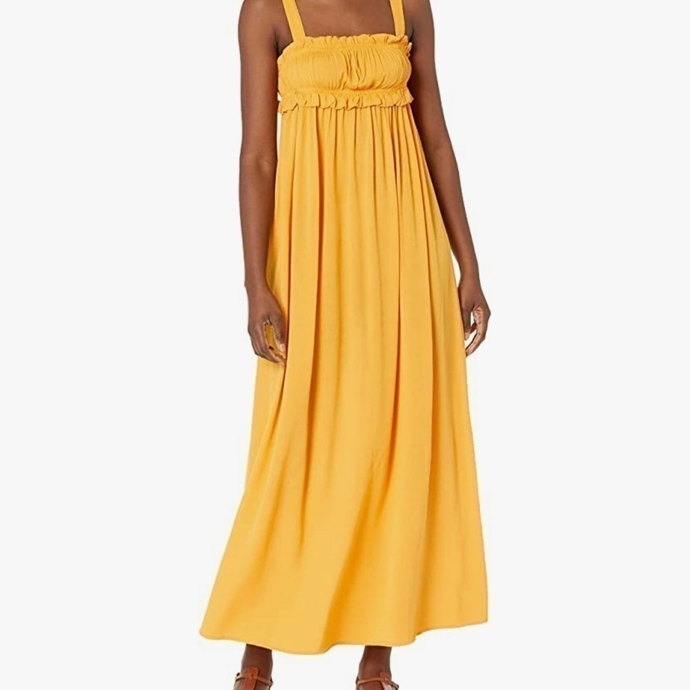 BB Dakota Orange Groves Dress in Sunflower NWT